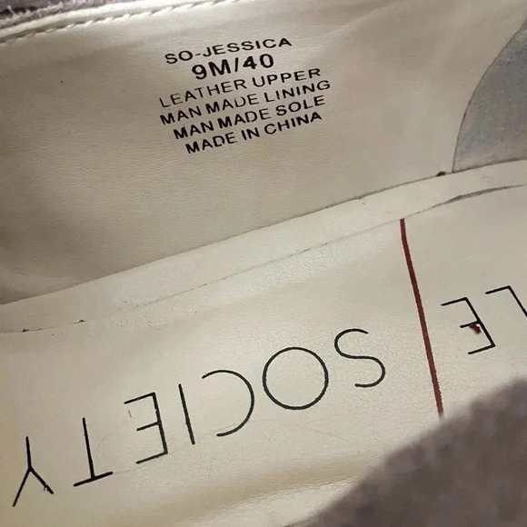 SOLE SOCIETY | Jessica Dusted Plum Leather Suede Slip-On Loafers Size 9M (NWOB) - Picture 7 of 7